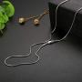 FUNRUN JEWELRY 925 Sterling Silver 1mm Round Snake Chain Necklace for Women Men 16''-30''