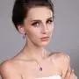 Gem Stone King 925 Sterling Silver Purple Amethyst Pendant and Earrings Set (15.00 Ct, 10X14MM Oval with 18 Inch Silver Chain) Gem Stone King 925 Sterling Silver Purple Amethyst Pendant and Earrings Set (15.00 Ct, 10X14MM Oval with 18 Inch Silver Chain)