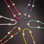 GYSONG Beaded Choker Necklaces For Women Vsco Boho Handmade Flower Necklace Cute Necklace For Teen Girls Beach Necklace Set 6 Pieces