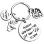 Occupational Therapist Gift Occupational Therapy Jewelry Medicine Adds Days To Life OT Adds Life To Days Keychain Graduation Gift for OT