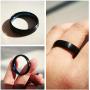 King Will Duo Unisex 5mm 6mm 7mm 8mm Classic Black Rose Gold/Blue Domed Tungsten Carbide Wedding Band Ring Comfort Fit