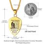 FaithHeart Shield of Faith Ephesians 6:16-17/Ephesians 6:10 Pendant Necklace Stainless Steel Joshua 1:9 Cross Amulet Necklace, Customize Available (Send Brand Box)