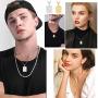 U7 Men Women Platinum / 18K Gold Plated Allah Pendant with 22 inch Link Chain Necklace