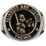 HZMAN Greek goddess Themis stainless steel fashion gold silver vintage mens jewelry ring HZMAN Greek goddess Themis stainless steel fashion gold silver vintage mens jewelry ring