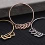 MyNameNecklace Personalized Bracelet Bangle with Heart Pendants - Custom Made Multiple Pendant Jewelry Wife Women