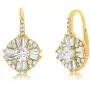 MIA SARINE Sterling Silver Cluster Drop Antique Look Cubic Zirconia Leverback Earrings for Women MIA SARINE Sterling Silver Cluster Drop Antique Look Cubic Zirconia Leverback Earrings for Women