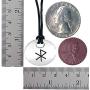 Tribal Jewelry Love Bind Rune Gebo-Wunjo Elder Futhark Celtic Pagan Runic Viking Norse Icelandic Protection Amulet Pewter Mens Pendant Necklace Lucky Charm Medallion for men w Black Adjustable Cord