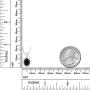 Gem Stone King 925 Sterling Silver Oval Black Onyx Pendant Necklace For Women (1.49 Cttw With 18 Inch Chain)