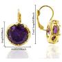 Leverback Drop Earrings Multicolor Cubic Zirconia Dangles Crystal Earrings Fashion Jewelry for Women Girls