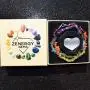 Zenergy Gems Selenite Charged Natural Gemstone Chip Necklaces + Selenite Puffy Heart Charger [Included]