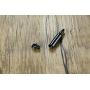 HUANIAN Stainless Bullet Shape Canister Capsule Memorial Keepsake Pendant Cremation Ash Urn Necklace for Men