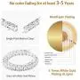 KRKC&CO 4mm Tennis Chain and Bracelet Set, 14k Gold Single Row Prong-Setting with Hand-Selected 5A CZ Stones, Urban Street-wear Hip Hop Jewelry for Rappers KRKC&CO 4mm Tennis Chain and Bracelet Set, 14k Gold Single Row Prong-Setting with Hand-Selected 5A CZ Stones, Urban Street-wear Hip Hop Jewelry for Rappers