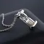 Gem Stone King 925 Sterling Silver Genuine Diamond Dust Hourglass Pendant Necklace (0.50 Ct, With 18 Inch Chain) Gem Stone King 925 Sterling Silver Genuine Diamond Dust Hourglass Pendant Necklace (0.50 Ct, With 18 Inch Chain)