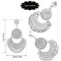 RechicGu Ethnic Bali Jhumka Jhumki Lotus Mexico Gypsy Dangle Earrings Traditional Ear Studs with Gift Box