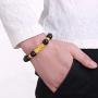RIOSO Feng Shui Good Luck Bracelets for Men Women Obsidian Bead Dragon Lucky Charm Bracelet Pixiu Pi Yao Attract Wealth Money Feng Shui Jewelry