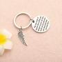 FUSTMW Memorial Keychain Sympathy Gift Loss Jewelry Remembrance Gift in Memory of Loved One May The Winds of Heaven Blow Softly