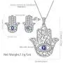 Aurora Tears Hamsa Hand Jewelry Women 925 Sterling Silver Hand of Fatima Necklace/Earring/Ring Good Luck Success Amulet Jewelry Crystal Lucky Jewellery Aurora Tears Hamsa Hand Jewelry Women 925 Sterling Silver Hand of Fatima Necklace/Earring/Ring Good Luck Success Amulet Jewelry Crystal Lucky Jewellery