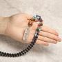 Jovivi Natural 7 Chakras Healing Crystals Necklace Wire Wrapped Clear Quartz Tree of Life Pendant Healing Pointed Reiki Energy Balancing