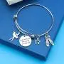 SIDIMELO Infinity Collection Sister Charm Bangle Bracelet Perfect Jewelry Gifts for Sister SIDIMELO Infinity Collection Sister Charm Bangle Bracelet Perfect Jewelry Gifts for Sister