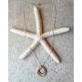 Of Earth and Ocean HANDMADE Sunrise Pendant Necklace, Triple Circles in Tri-Tone Copper, Brass, and Silver