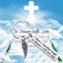 FOTAP Dad Memorial Gift I Have a Guardian Angel in Heaven I Call Him Dad Keychain Loss of a Dad Memorial Keychain Memorial Guardian Angel Gift Remembrance Gift