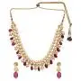 Efulgenz Indian Traditional 14 K Gold Plated Bollywood Faux Kundan Pearl Ruby Beaded Bridal Choker Necklace Earrings Wedding Jewelry Set Efulgenz Indian Traditional 14 K Gold Plated Bollywood Faux Kundan Pearl Ruby Beaded Bridal Choker Necklace Earrings Wedding Jewelry Set