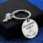 WUSUANED Snowmobiler Gift Just Gonna Send It Snowmobile Keychain Snowmobiling Gift for Riding Lover