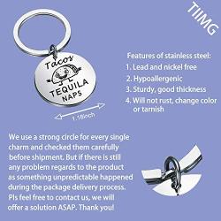 Taco Keychain Favors Tacos Tequila NAPS Taco Gifts for Women Kids Men Tequila Lover Gifts