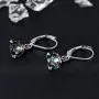 18K White Gold Plated Mystic Fire Topaz Leverback Earrings Hypoallergenic Jewelry For Women Girls 18K White Gold Plated Mystic Fire Topaz Leverback Earrings Hypoallergenic Jewelry For Women Girls