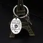 Daughter Son Gifts Keychain from Mom Dad- Birthday Christmas Day Present to Teen Girls- I Will Love You Forever -Family Pendant Charm Mothers Day Wedding for Mama Gifts Graduation