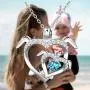 Distance Health and Longevity Mom and Baby Sea Turtle Pendant Necklace for Women 925 Sterling Silver Love Heart Jewelry Gifts for Women Girls Mother Wife