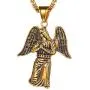 PROSTEEL Guardian Angel Necklace, Stainless Steel, Gold Plated, Protection Necklace PROSTEEL Guardian Angel Necklace, Stainless Steel, Gold Plated, Protection Necklace
