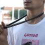 ROWIN&CO Mens Chain Black Heavy Big 316L Stainless Steel Miami Cuban Link Necklace Hip hop Jewelry Choker Chain, 15mm Width/ 18 20 22 24 26 30 35 inch Lengths, (with Gift Box)