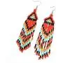 6 Pcs Bohemian Long Beaded Dangle Earrings Handmade Colorful Seed Beaded Long Tassels Drop Earring Set Dainty Elegant Ethnic Style Earring Set for Women Girl Jewelry 6 Pcs Bohemian Long Beaded Dangle Earrings Handmade Colorful Seed Beaded Long Tassels Drop Earring Set Dainty Elegant Ethnic Style Earring Set for Women Girl Jewelry
