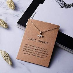ZYJLM 6 Pcs Friendship Necklaces for Girls Dainty Best Friends Necklaces Cute Gold Cat Angel Bar Sun Hummingbird Meaningful Necklace Jewelry Gift for Women Girlfriend