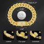 ETEVON Initial Bracelets for Men Cuban Letter Link Chain with Box Clasp Cubic Zirconia Personalized Bracelet for Him Husband Boyfriend Valentines Birthday Anniversary Jewelry Gift
