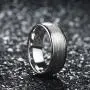 King Will Mens 8mm Tungsten Carbide Wedding Ring Red/Sliver/Olive Green Steel Wire Inlay Domed Style High Polished King Will Mens 8mm Tungsten Carbide Wedding Ring Red/Sliver/Olive Green Steel Wire Inlay Domed Style High Polished