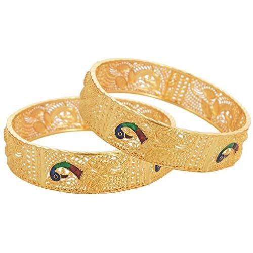 YouBella Ethnic Bollywood Gold Plated Traditional Bracelets Bangles Jewellery for Women and Girls