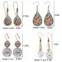 4 Pairs Bohemian Vintage Dangle Earrings Retro Rhinestone Earrings Boho Geometric Copper Wire Dangle Drop Earrings for Women Girls 4 Pairs Bohemian Vintage Dangle Earrings Retro Rhinestone Earrings Boho Geometric Copper Wire Dangle Drop Earrings for Women Girls