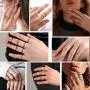 PROSTEEL 3/4pcs 1mm Stainless Steel Womens Plain Band Knuckle Stacking Midi Rings Set Comfort Fit Silver/Gold/Rose/Black Tone Size #4-#10 PROSTEEL 3/4pcs 1mm Stainless Steel Womens Plain Band Knuckle Stacking Midi Rings Set Comfort Fit Silver/Gold/Rose/Black Tone Size #4-#10