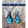 Handmade Murano Inspired Light Blue Flower Teardrop Glass Earrings by BESHEEK │Handcrafted Blown Hypoallergenic Artisan Lampwork Italian Style Jewelry Handmade Murano Inspired Light Blue Flower Teardrop Glass Earrings by BESHEEK │Handcrafted Blown Hypoallergenic Artisan Lampwork Italian Style Jewelry