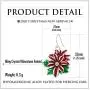 RareLove Christmas Red Poinsettia Flower Piercing Dangle Earrings Silver Plated Alloy Holiday Jewelry For Women Girls
