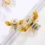 PANGRUI Exquisite Enamel Big and a Small Bumblebee Brooch Pin with Crystal Rhinestones PANGRUI Exquisite Enamel Big and a Small Bumblebee Brooch Pin with Crystal Rhinestones