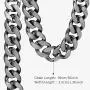 CrazyPiercing Faux Gold Acrylic Chain Necklace, 90s Punk Style Necklace Costume Jewelry, Hip Hop Turnover Chain Necklace, Plastic 32 inches, 36 inches 35mm CrazyPiercing Faux Gold Acrylic Chain Necklace, 90s Punk Style Necklace Costume Jewelry, Hip Hop Turnover Chain Necklace, Plastic 32 inches, 36 inches 35mm