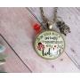 Gutsy Goodness Ladybug Necklace Never Too Busy Friendship Quote Gardener Gift Jewelry