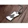 Mealguet Jewelry Stainless Steel Masonic Symbol Freemason Dog Tag Pendant Necklace for Men,24''