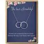 Lcherry The Knot of Friendship Necklace S925 Sterling Silver Two Interlocking Infinity Double Circles Necklace Friend Jewelry for Women Lcherry The Knot of Friendship Necklace S925 Sterling Silver Two Interlocking Infinity Double Circles Necklace Friend Jewelry for Women