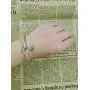 SENFAI Tie The Knot Single Initial Alphabet Letters Personalized Charms Bracelet Bangle Rhodium Plated (J3)