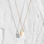 VACRONA Dainty Gold Lock Initial Necklace 18K Gold Plated Initial Padlock Layered Lock Necklace Personalized Monogram Old English Engraved Alphabet Symbol Custom Letter Necklace