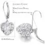Sllaiss Heart Earrings Hollow Shaped S925 Sterling Silver Leverback Earrings for Women Girls Dangle Drop Earrings Sllaiss Heart Earrings Hollow Shaped S925 Sterling Silver Leverback Earrings for Women Girls Dangle Drop Earrings